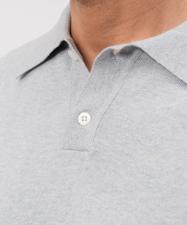 Woolrich Блакитне поло CFWOKN0363MRUF0787 зображення 5