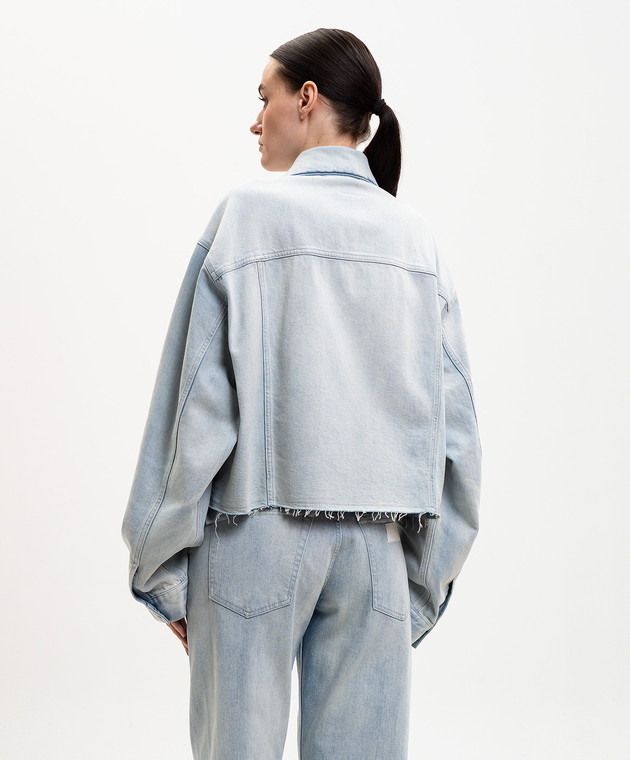 Maison Margiela MM6 Голубая джинсовая куртка S52AM0340M30056 изображение 4