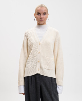 3.1 Phillip Lim Белый кардиган из шерсти F25170501KCM