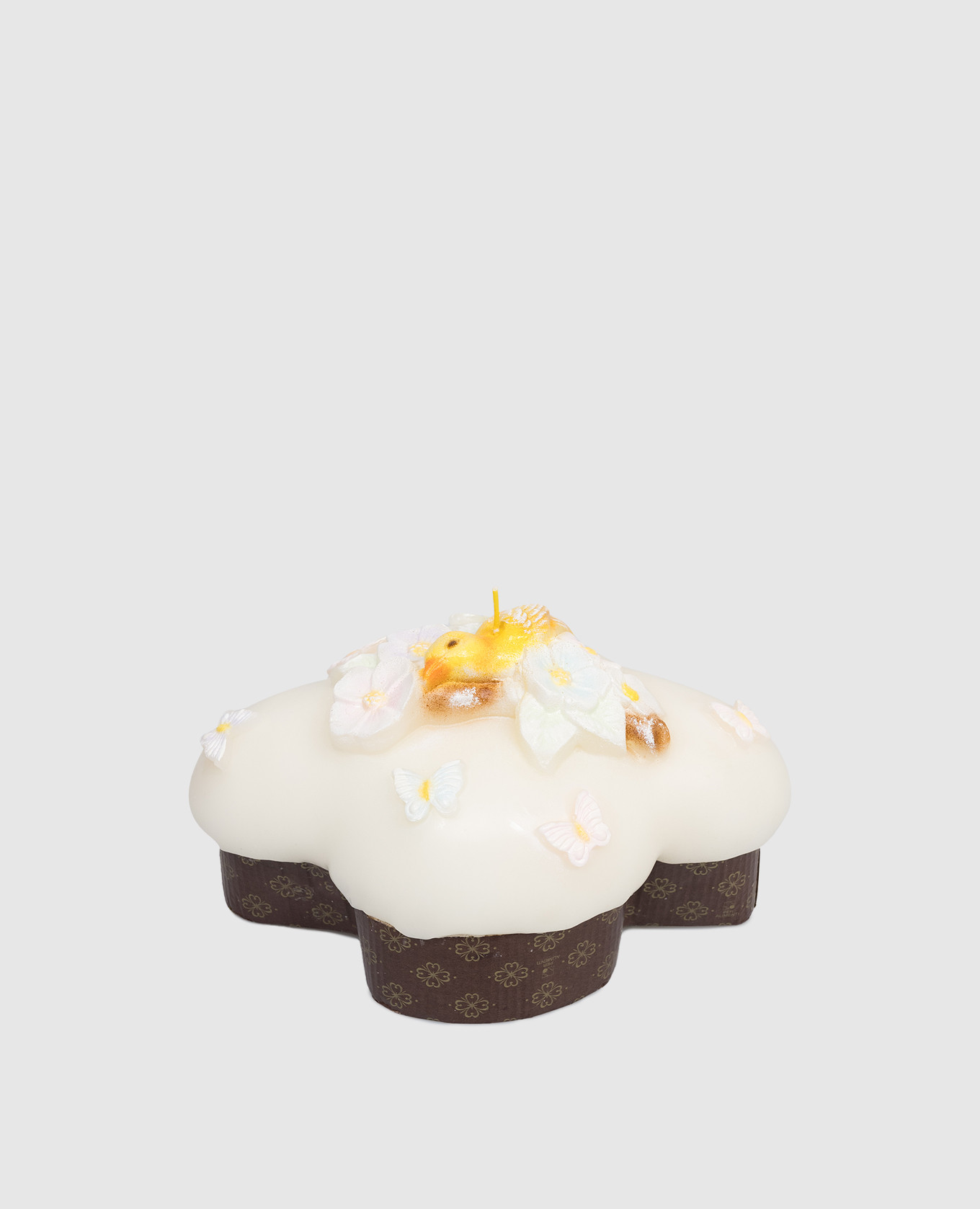 

Ароматическая свеча в форме кулича с аппликацией, Бежевый, Свечи