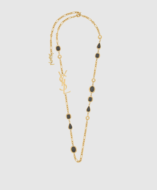 Saint Laurent ожерелье CASSANDRE с кабошонами A002JXY15E2