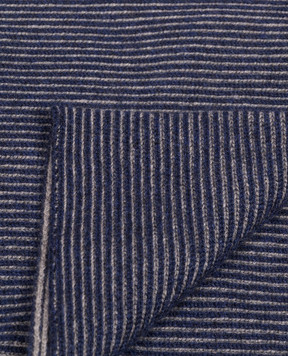 Brunello Cucinelli Синий шарф из кашемира M2295700
