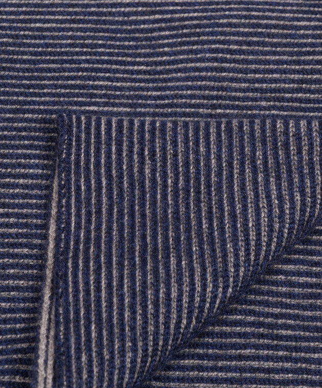 Brunello Cucinelli Синий шарф из кашемира M2295700 изображение 3