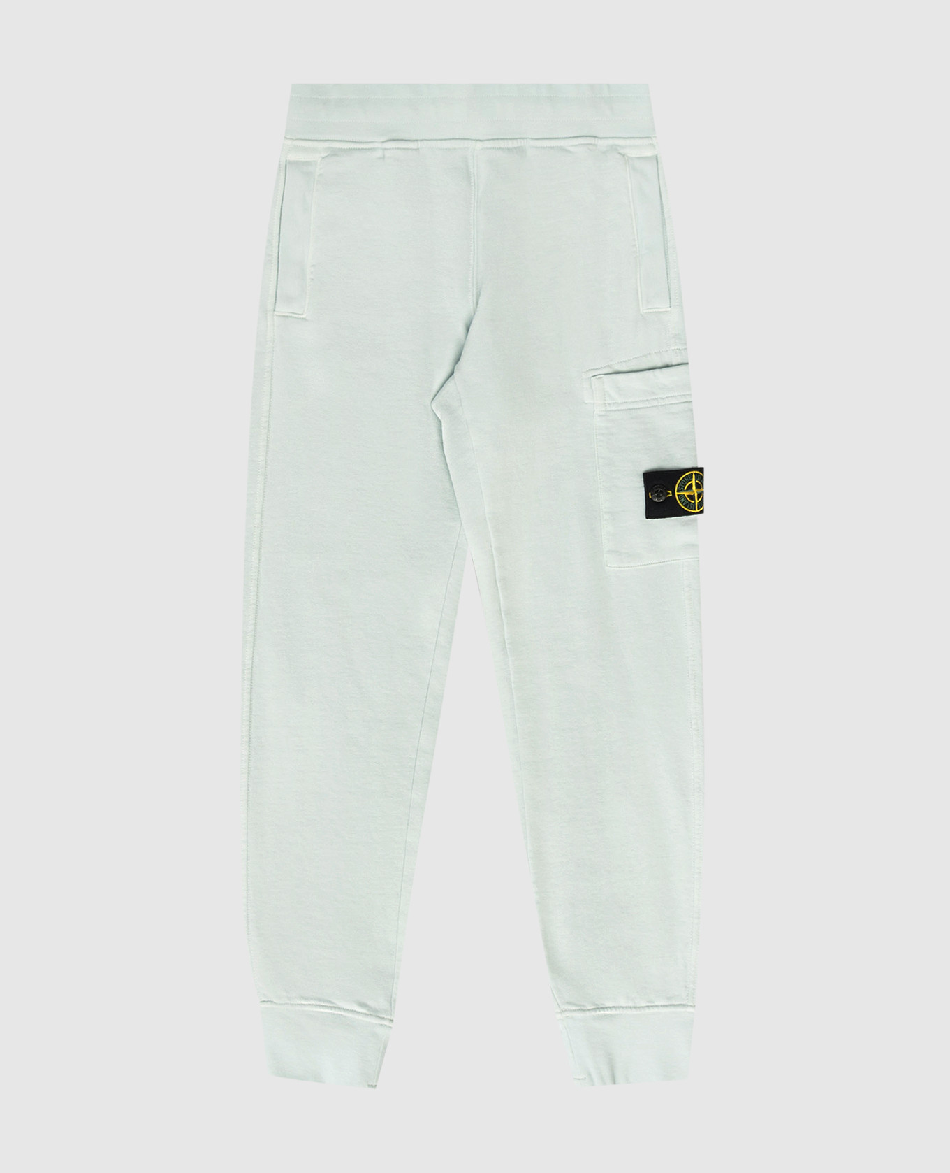 

Детские голубые спортивные брюки с патчем логотипа, Голубой, Спортивные штаны