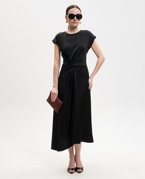 Victoria Beckham Чорна сукня міді Aria 1226WDR007292D