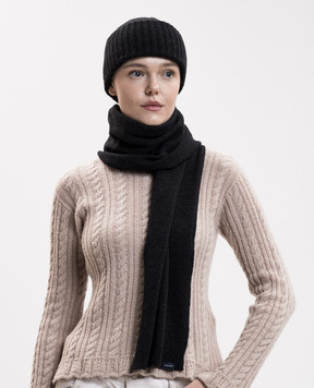 Woolrich Сірий комплект з шапки-біні та шарфа в подарунковій коробці CFWWAC2041FRUF0706