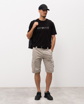 C.P. Company Сірі шорти-карго з патчем MBE746A005694G