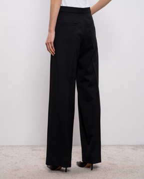Max Mara Sportmax Черные брюки ABITURO с шерстью SPXABITURO