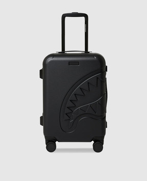 Sprayground Дитяча чорна валіза THE JOURNEY BEGINS SHARKITECTURE з логотипом 910CL291NSZ