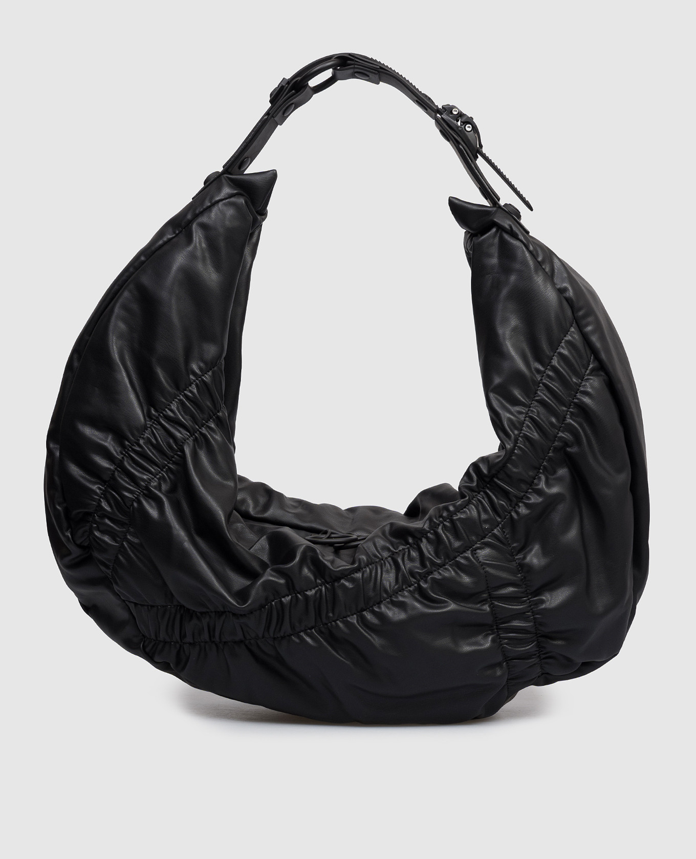 

Черная сумка-хобо HM3, Черный, Сумки на плечо