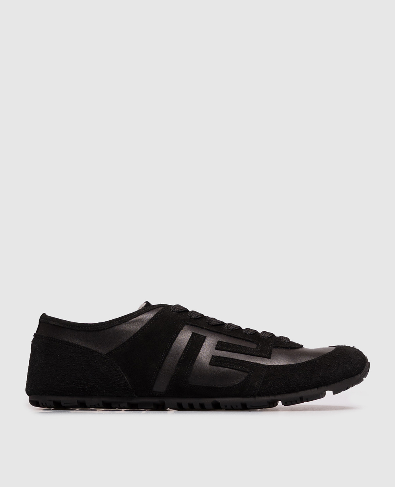 Черные замшевые кроссовки Racer