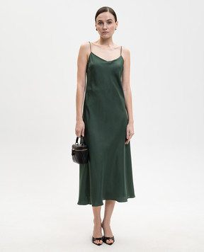 Asceno Зелена сукня Lille із шовку D119F03C509