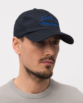 Iceberg Голубая кепка с фактурной вышивкой логотипа 71026967