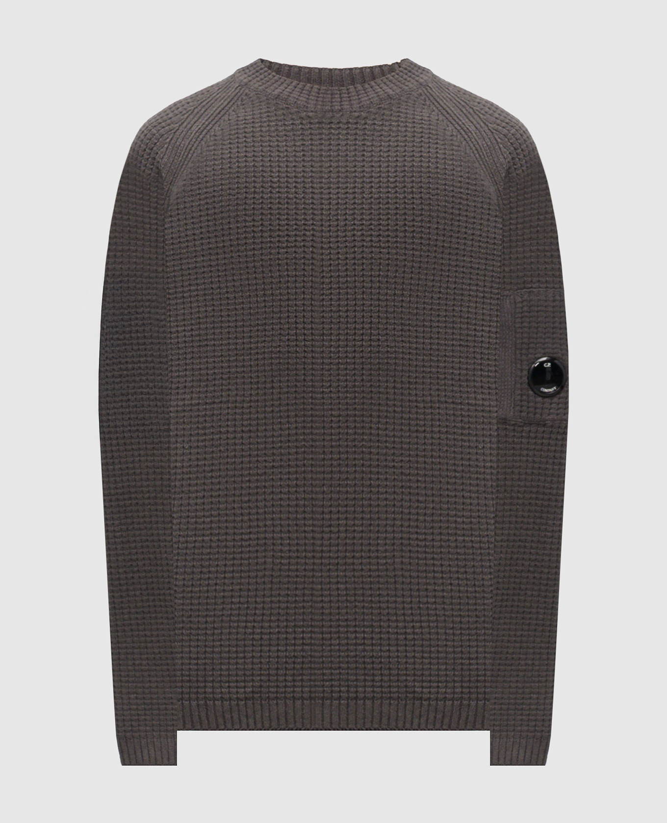 Серый свитер с логотип патч