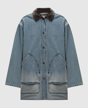 Woolrich Синя джинсова куртка Barn CFWWOU2178FRUT5413