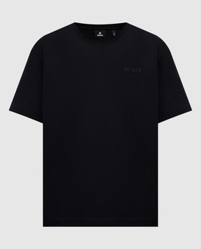 Mackage Чорна футболка з фактурним логотипом TEEW