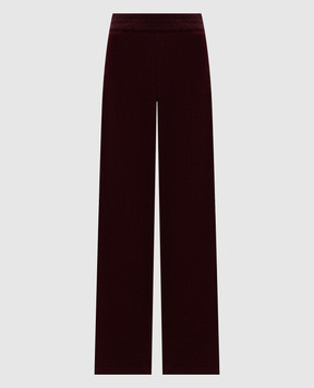 Ermanno Scervino Life Бордові штани кльош з вовною D494P708XJO