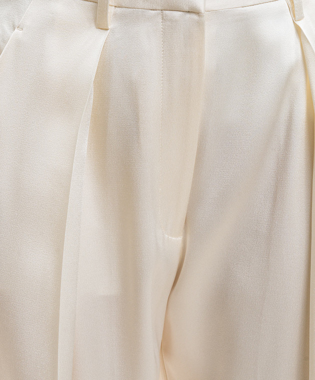 Victoria Beckham Штани кольору айворі 1226WTR002857P зображення 4