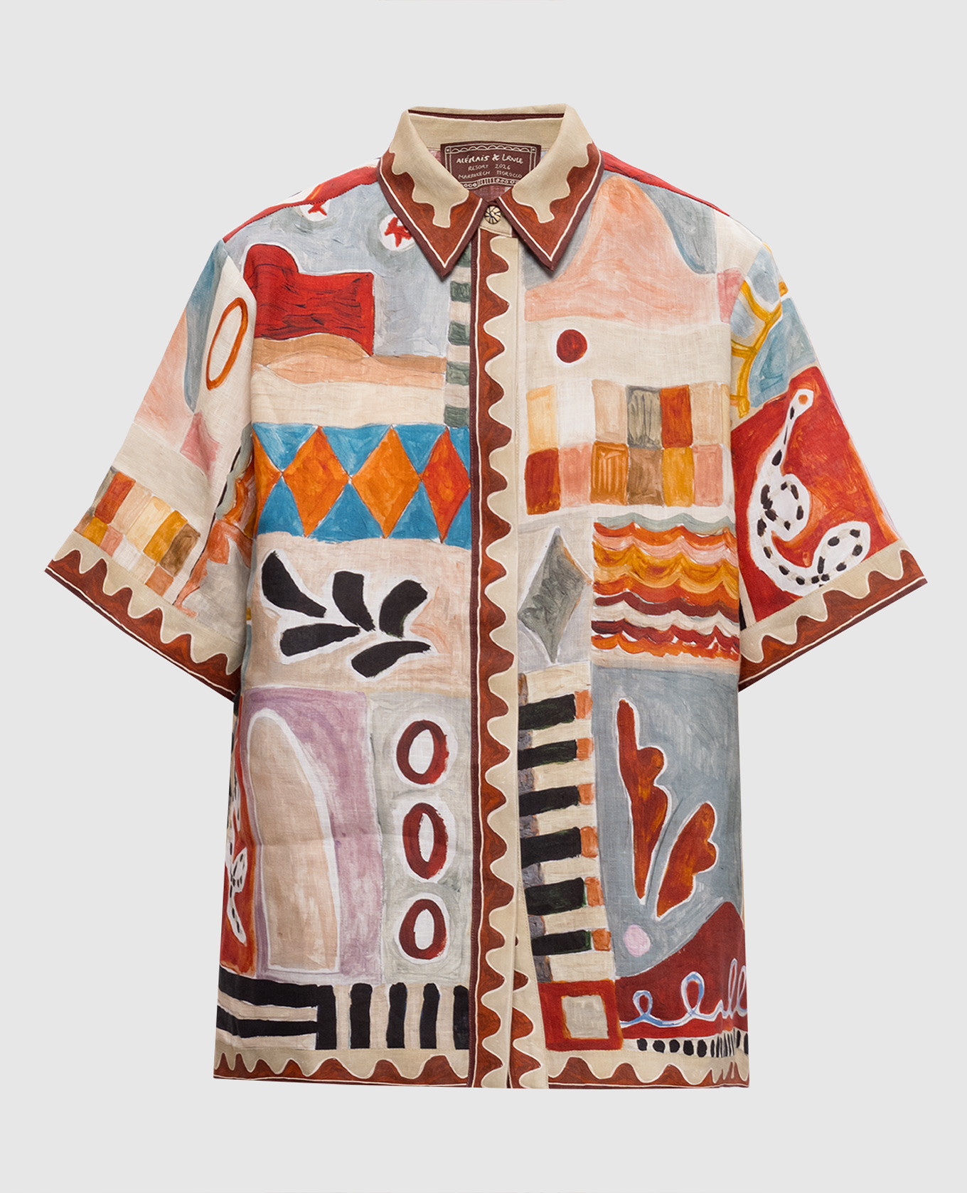 

Рубашка Michelle из льна, Разноцветный, Рубашки