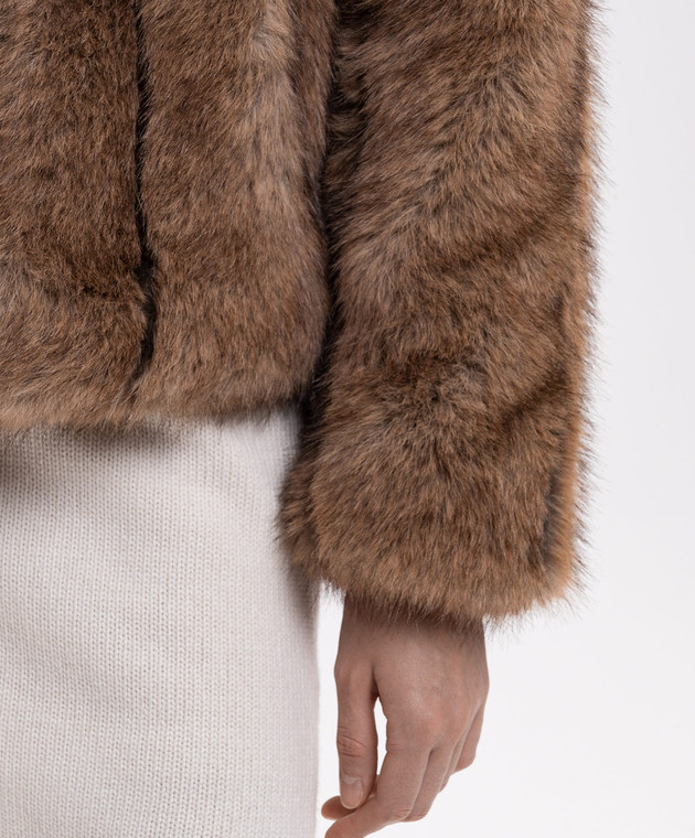Twinset Коричнева куртка 262AQ2100 зображення 5