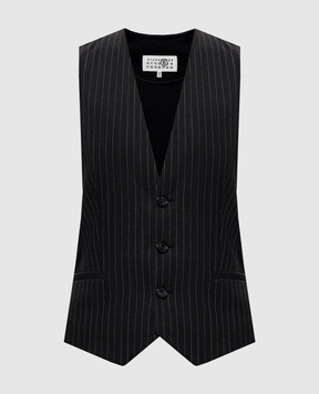 Maison Margiela MM6 Жилет с шерстью в полоску S62FB0089MTN199