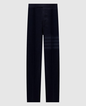 Thom Browne Синие брюки из шерсти и кашемира MTC001A06393