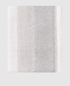 Peserico Белый шарф с леном с люрексом S31545C0CC826