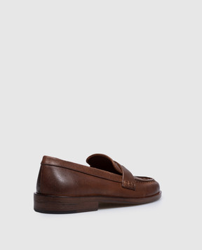 Marsell Коричневые кожаные лоферы Mocasso MW8650P027
