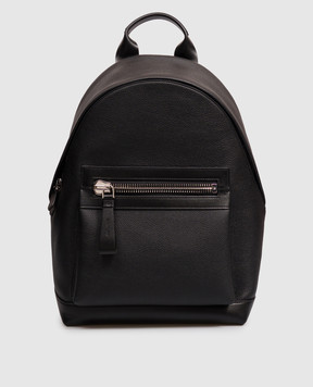 Tom Ford Чорний шкіряний рюкзак з тисненням логотипа H0397LCL213S