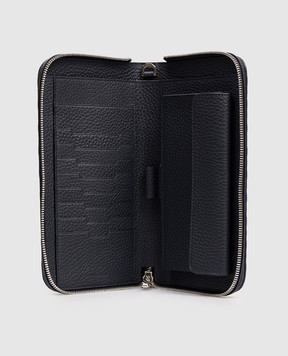 Stefano Ricci Синій шкіряний клатч з емблемою PP312GPVD1VD