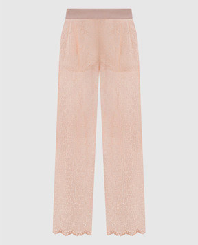Ermanno Scervino Рожеві штани з мережива D482P360EQF