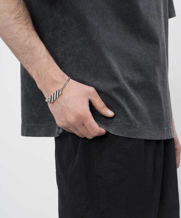 Off-White браслет с логотипом Diag OMOA10SC99MET001 изображение 2