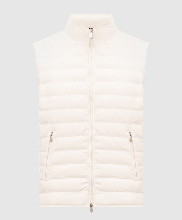Brunello Cucinelli Пуховий жилет кольору айворі MV4081797