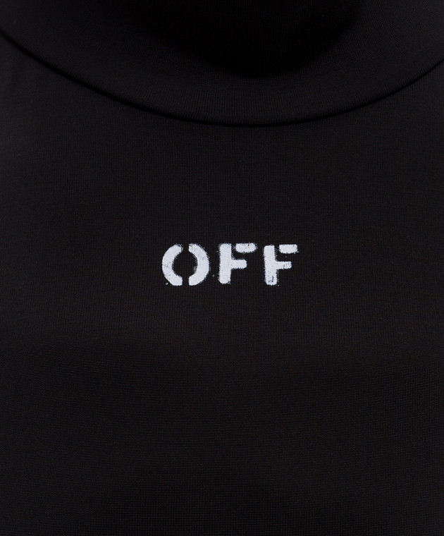 Off-White Черный топ 2FB00628T изображение 5