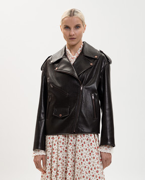 Babe Pay Pls Темно-коричнева шкіряна косуха 2518ARIZONA