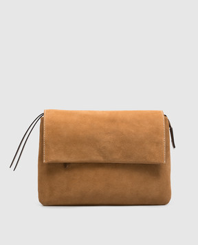 Gianni Chiarini Коричнева замшева сумка Three BS12295CMPL