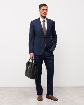 Stefano Ricci Синий костюм из шерсти M1SF432022HB