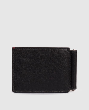 Brunello Cucinelli Черный портмоне с зажимом для купюр с тиснением эмблемы MWRLBU440