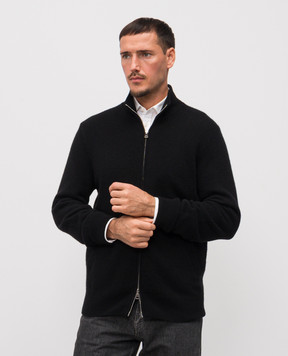 Cashmere&Whiskey Чорний кардиган з кашеміру MU7931307341PF