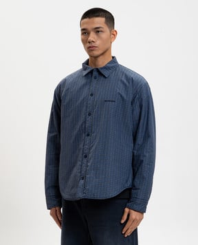 Balenciaga Синя куртка в клітинку 850854TTOA3