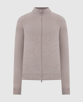 Cashmere&Whiskey Кардиган сірого кольору з вовни мериноса 97396