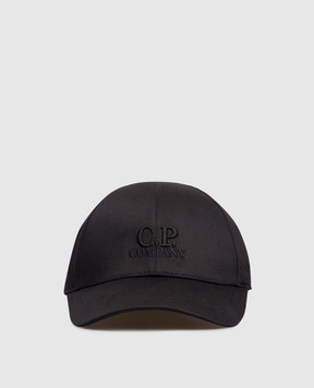 C.P. Company Детская черная кепка с логотипом CQX004LOA04