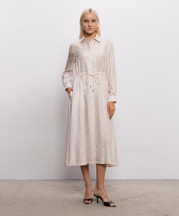 Max Mara Рожева сукня-сорочка FARAONE із шовку MXMFARAONE зображення 2