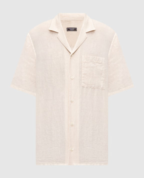 Peserico Бежева сорочка з льону прямого крою R56049T002494