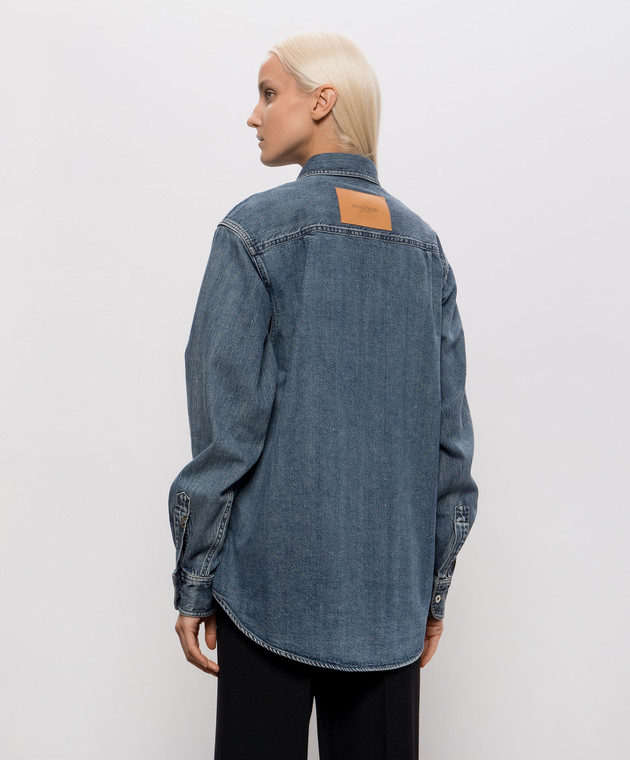 JW Anderson Синяя джинсовая рубашка с патчем DS0016PG1855 изображение 4