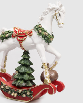 EDG Декоративна різдвяна статуетка Rocking horse with a Christmas tree 8100928A999