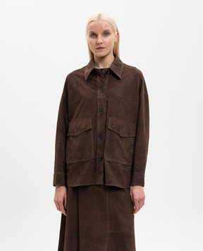 ARMA Коричнева замшева сорочка Kaylee 024L26102502