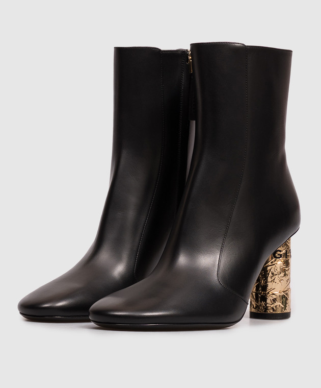 Givenchy Чорні шкіряні ботильйони Tape BE605VE1J7 зображення 2