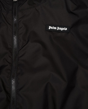 Palm Angels Дитяча чорна вітровка з нашивкою логотипа PBEB004S26FAB001