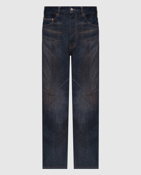 Maison Margiela MM6 Сині джинси з вінтажним ефектом SH2LA0052M30055